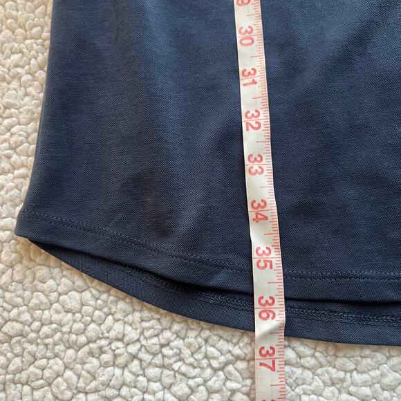 Tahari Navy Modal Short Sleeve Shift Dress Size Small - Picture 6 of 10